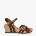 Vera Clay sandalias de piel con forro interior de piel. cuero