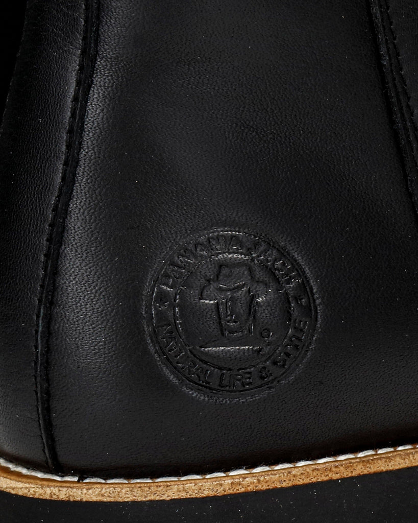 Beca Trav botas de piel con forro interior de pelo. negro