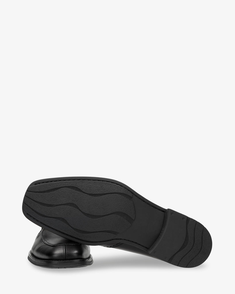 Derek zapatos de piel con forro interior de piel. negro