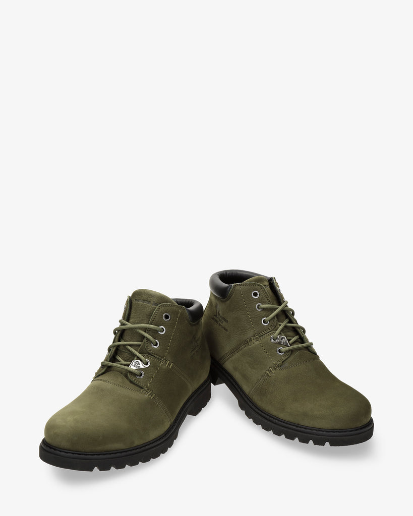 Fargo botines de piel con forro interior de piel. verde