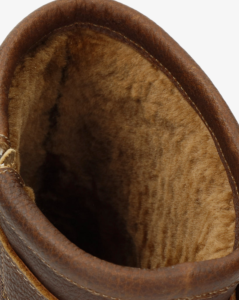 Felina Igloo botas de piel con forro interior de pelo natural. cuero