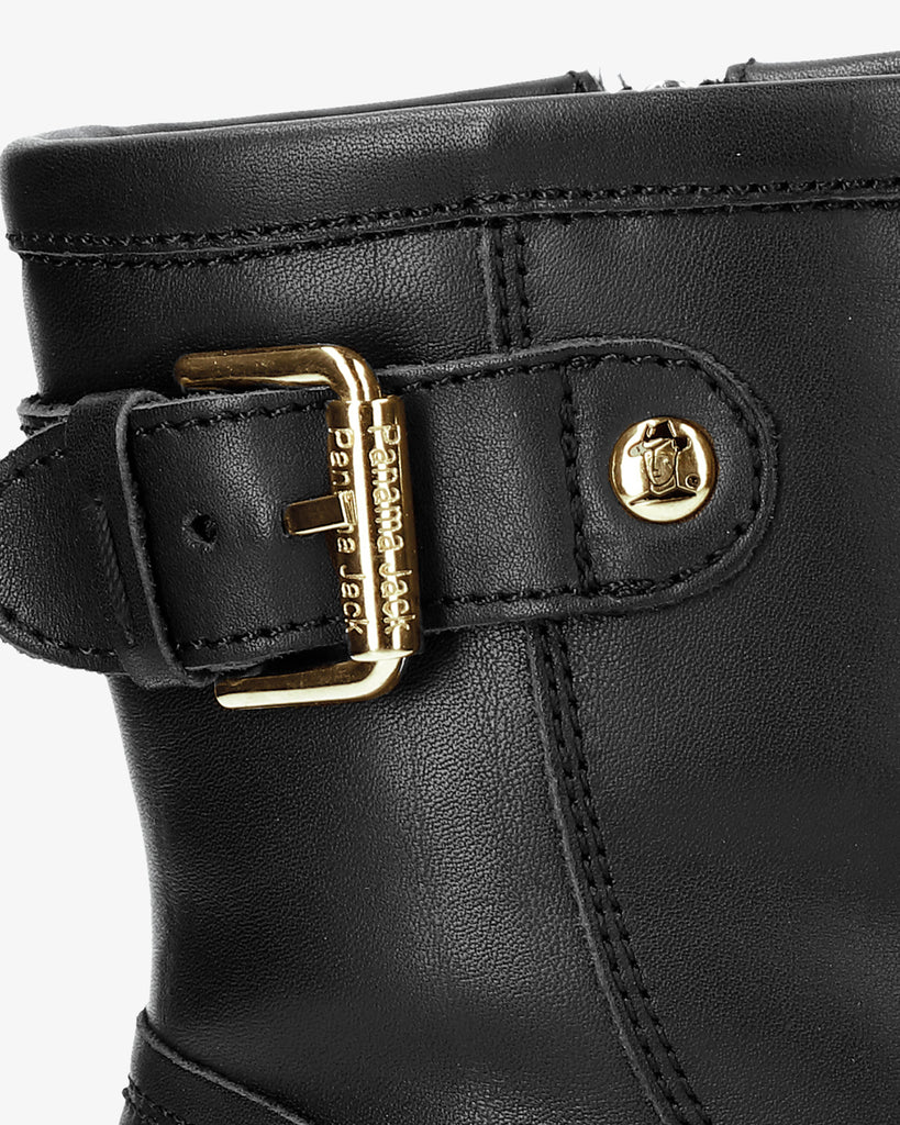 Felina Igloo Trav botas de piel con forro interior de pelo natural. negro