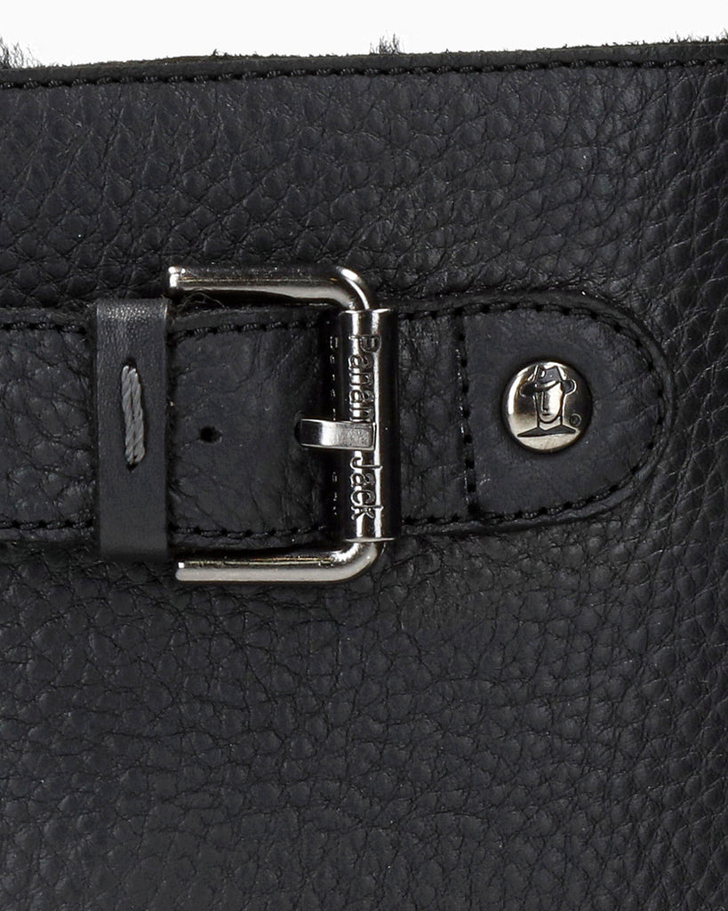 Fergie Igloo botas de piel con forro interior de pelo natural. negro