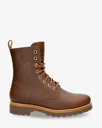 Frisia botas de piel con forro interior de piel. cuero