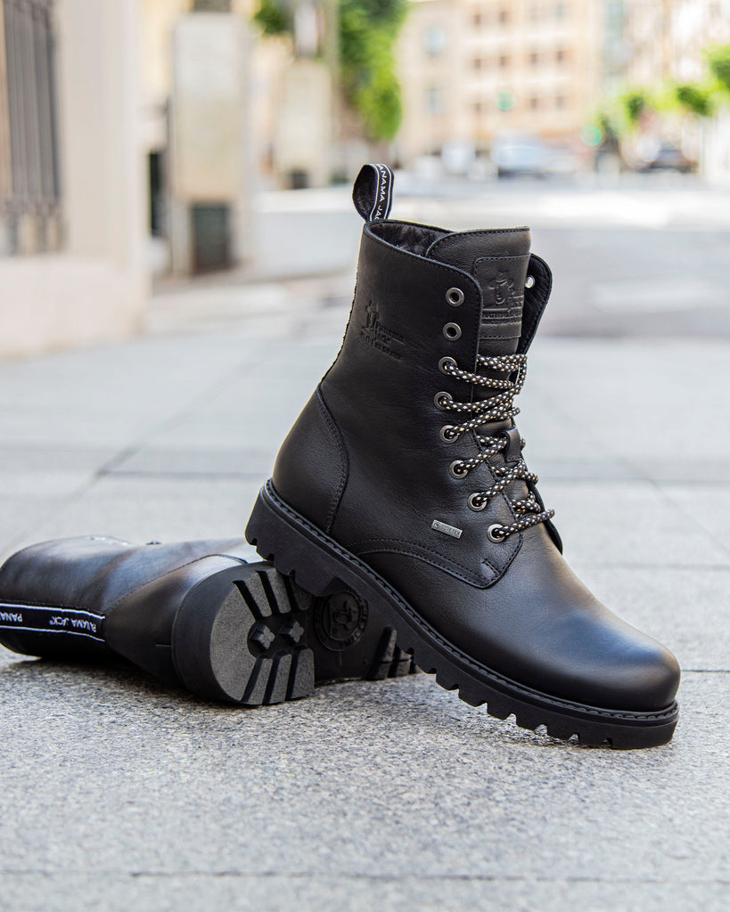 Frisia Gtx botas de piel con forro interior de gore-tex®. negro