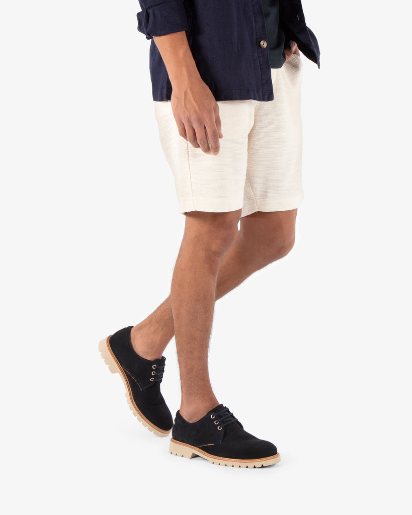 Gadner zapatos de piel con forro interior de piel. marino