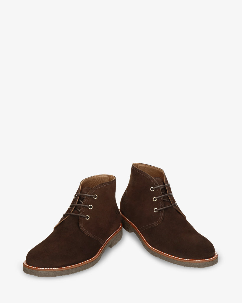 Gael botín de piel con forro interior de piel. marron