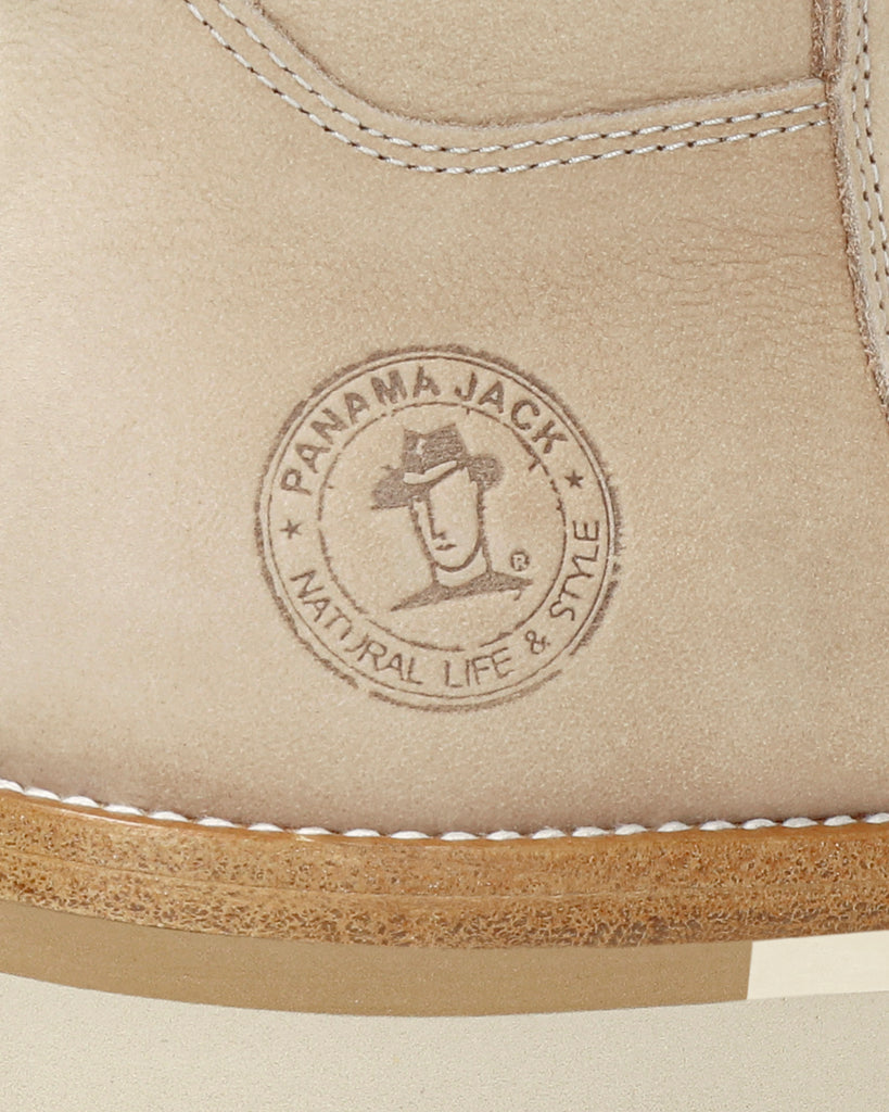 Laia botas de piel con forro interior de pelo. crudo