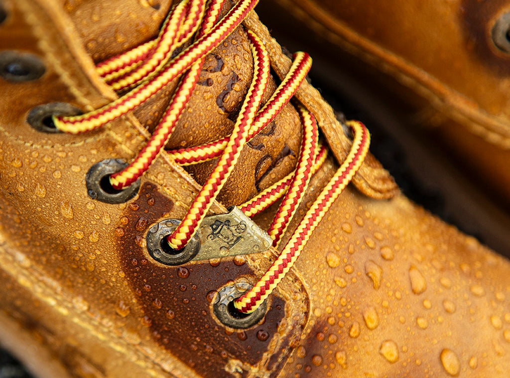 Detalle gotas en Bota vintage Gore-Tex de Panama Jack
