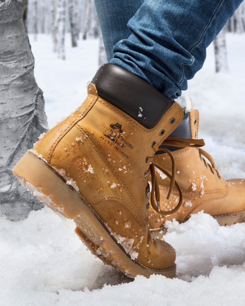 Panama 03 Igloo botas de piel con forro interior de pelo natural. vintage