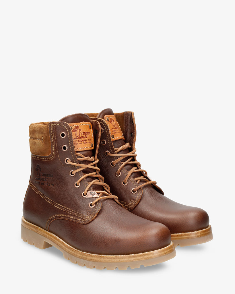 Panama 03 Igloo botas de piel con forro interior de pelo natural. cuero