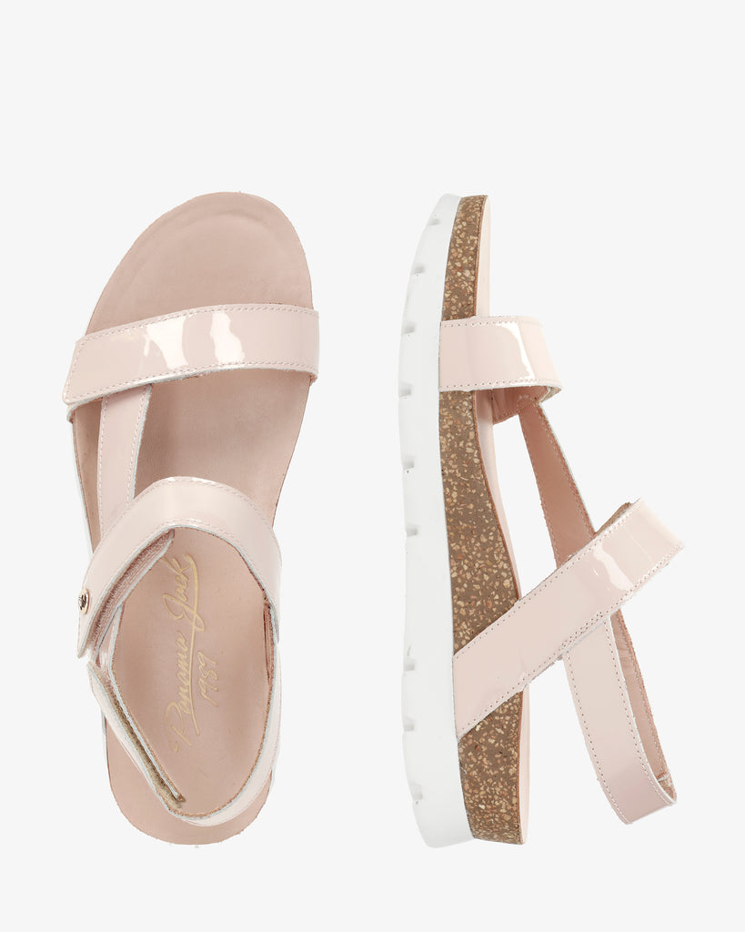 Selma sandalias de piel con forro interior de piel. rosa