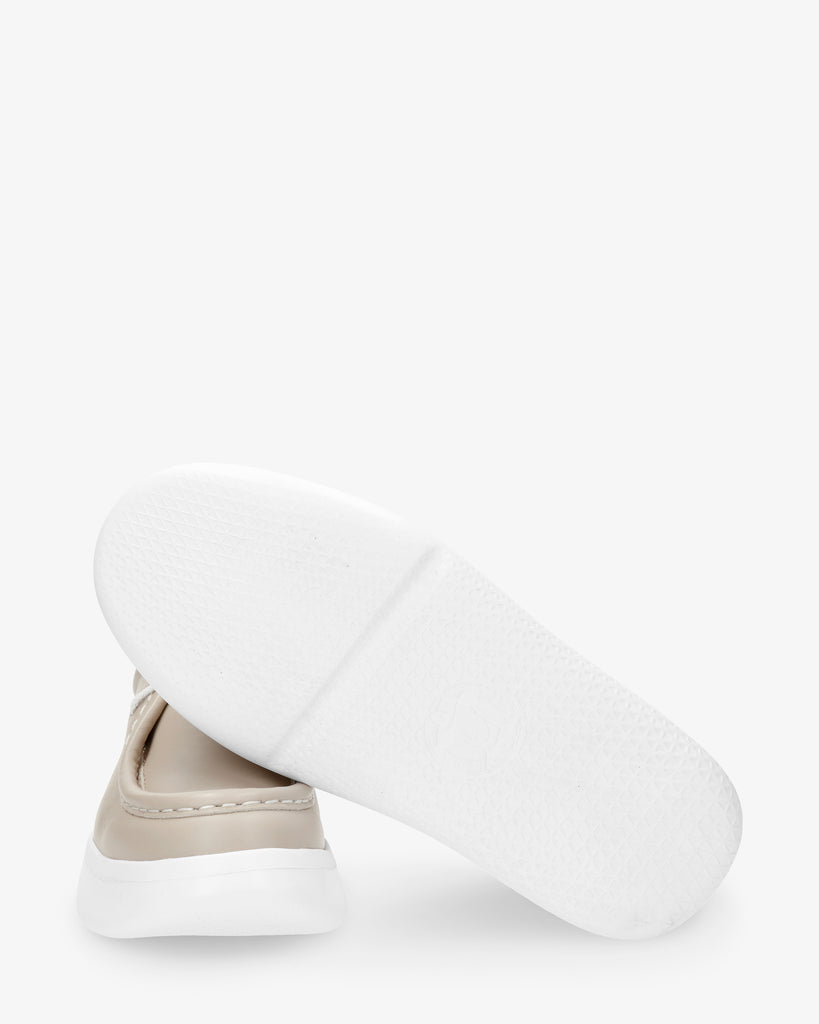 Yera zapatos de piel con forro interior de piel. taupe