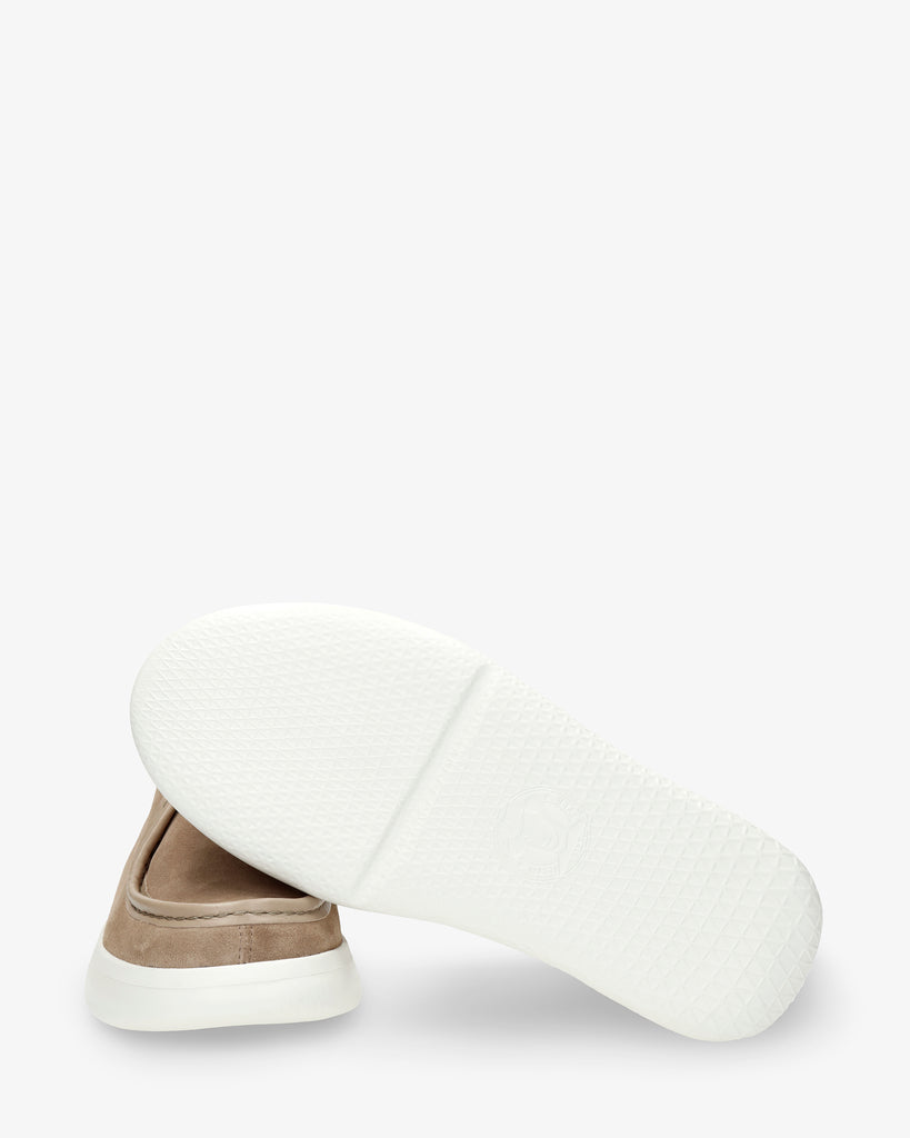 Yordan botín de piel con forro interior de piel. taupe