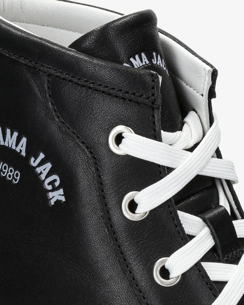 Yumbel botines de piel con forro interior de piel. negro