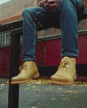 Bota Panama botines de piel con forro interior de piel. vintage